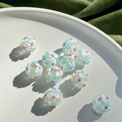 Hydrangea Glass Beads